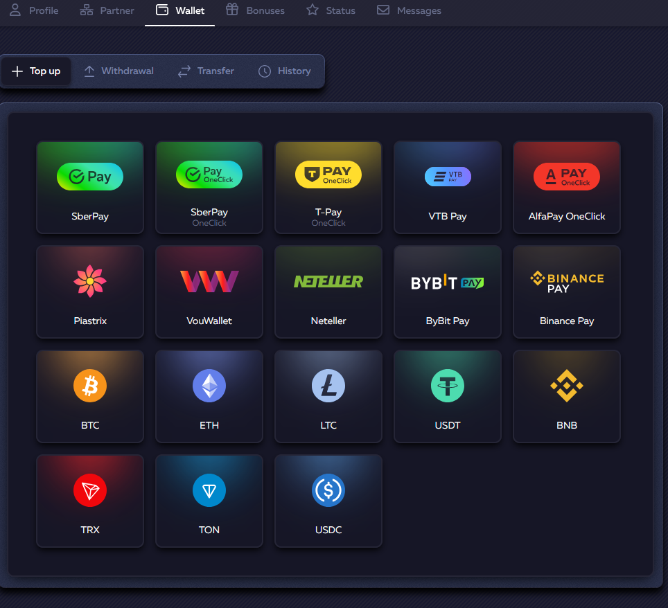 Interfejs aplikacji mobilnej Vavada casino na urządzeniu z systemem Android